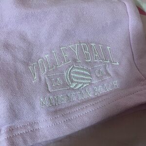pacsun volleyball pink sweatshorts